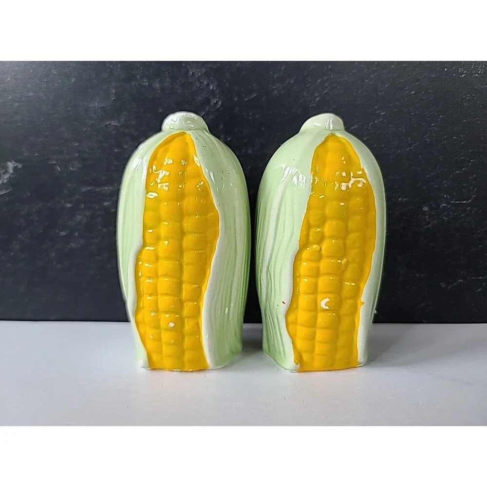 Corn On The Cob Salt And Pepper Shakers Vintage, READ Fair